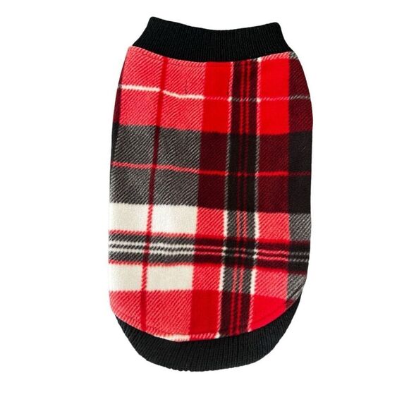 Dog Christmas plaid sweater - Picture 1 of 5